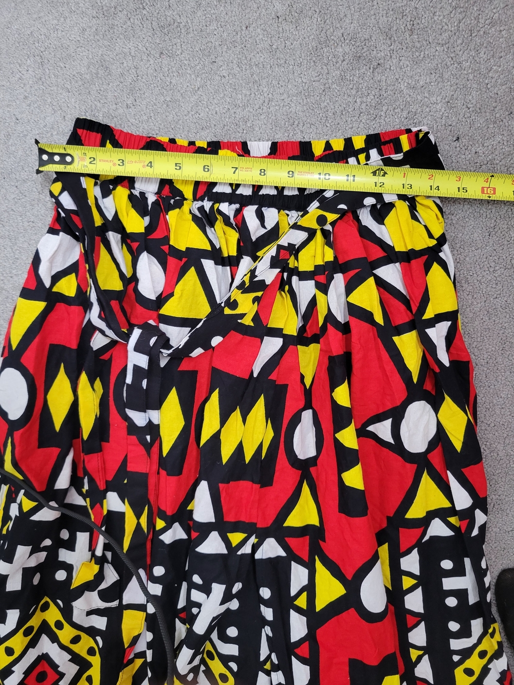 SATSUMA African Print 2 Piece Set Off-Shoulder Crop Top & Maxi Skirt Cotton -(M) - Picture 8 of 8